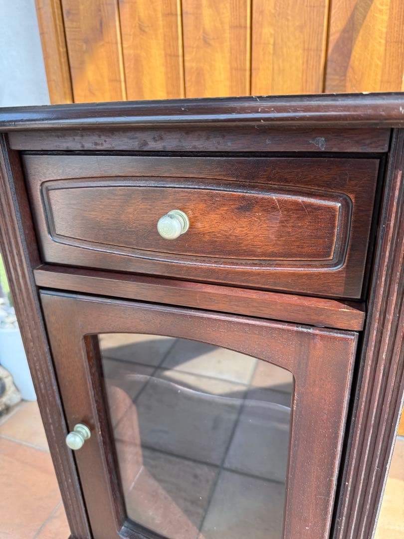 アンティークチェスト　電話台 飾り棚　キャビネット　棚　木製チェスト