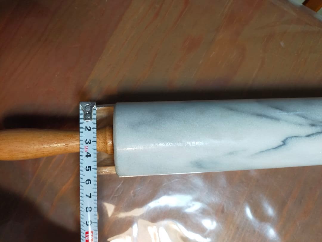 台湾製　天然大理石製高級のし台 1.5cm厚　天然大理石のし棒