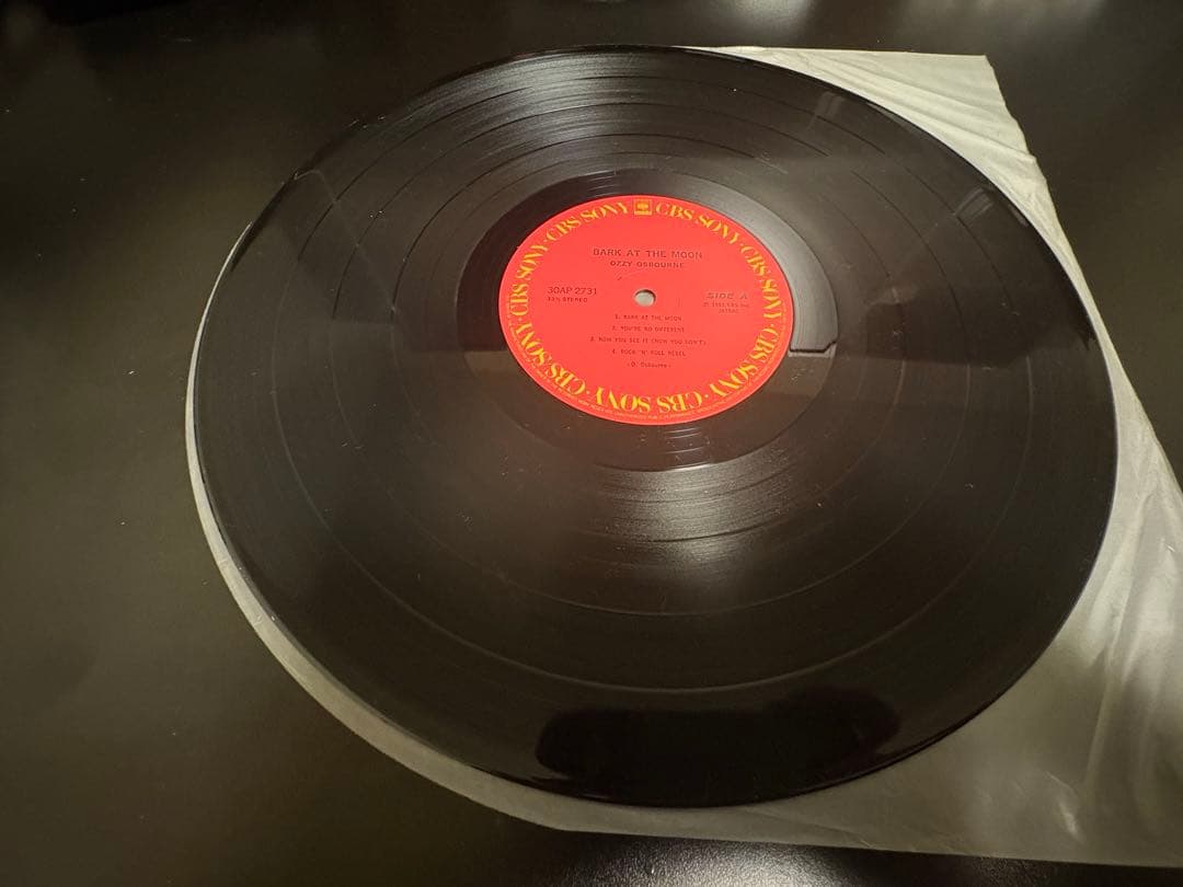 【帯付き美品】オジーオズボーン LP/17cmシングル付き レコード 月に吠える