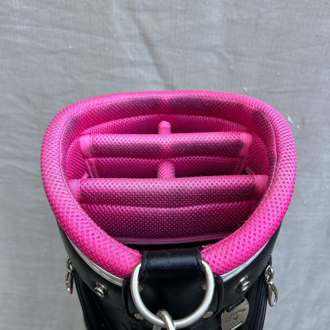 キャロウェイCallaway ゴルフバッグ キャディーバッグ ブラック/ピンク