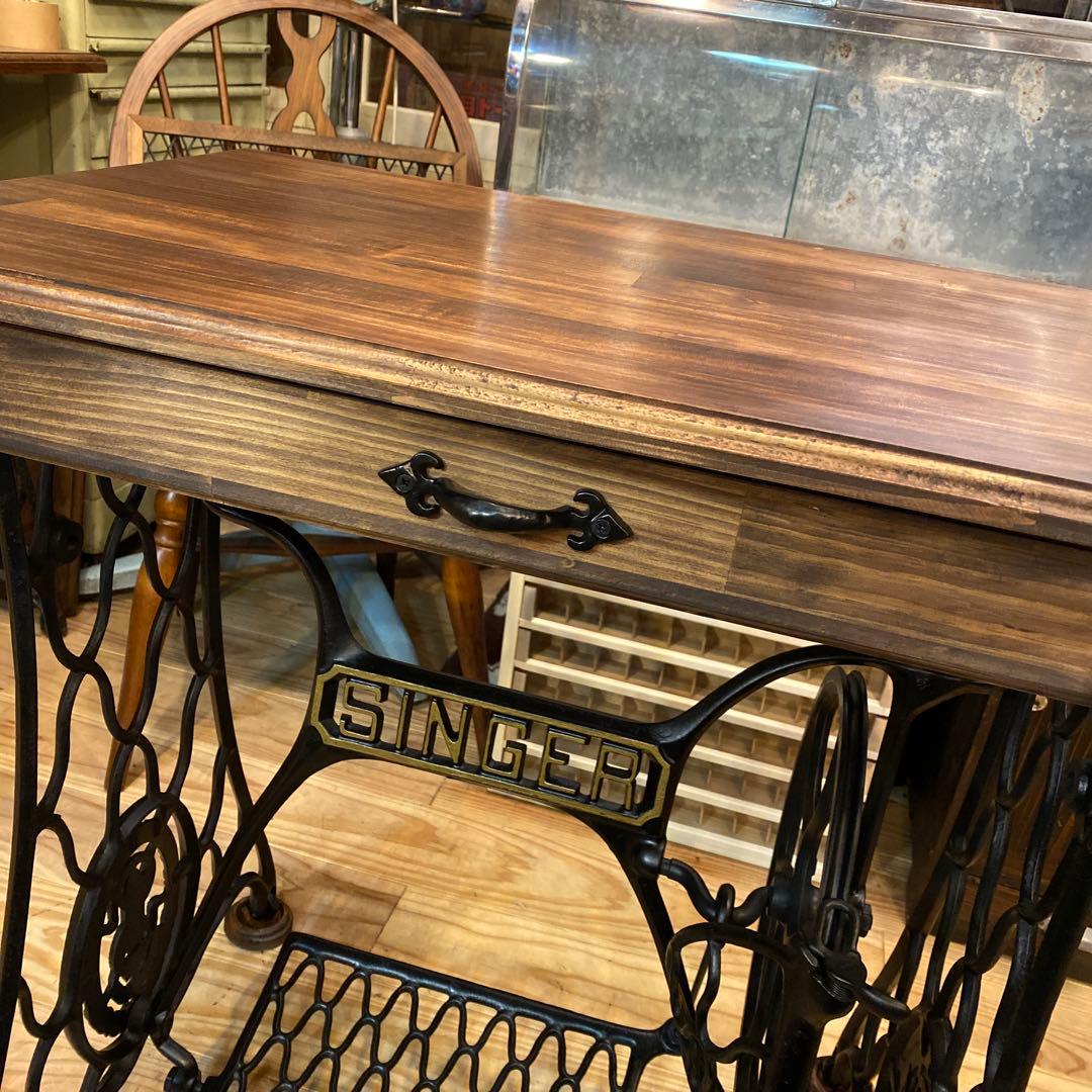 hirio様　オーダーミシン脚テーブル