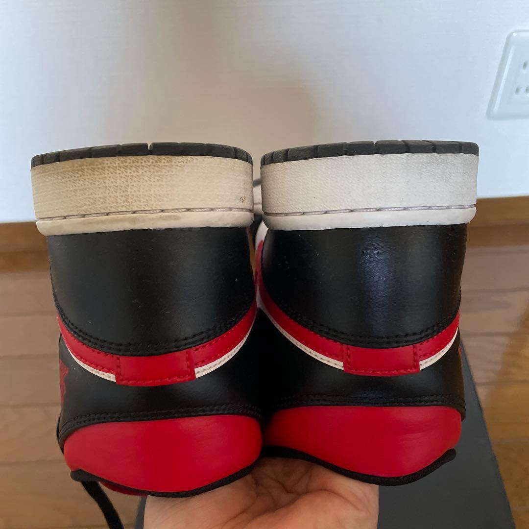 NIKE ナイキ エアジョーダン 1 mid 26.5cm 黒赤白