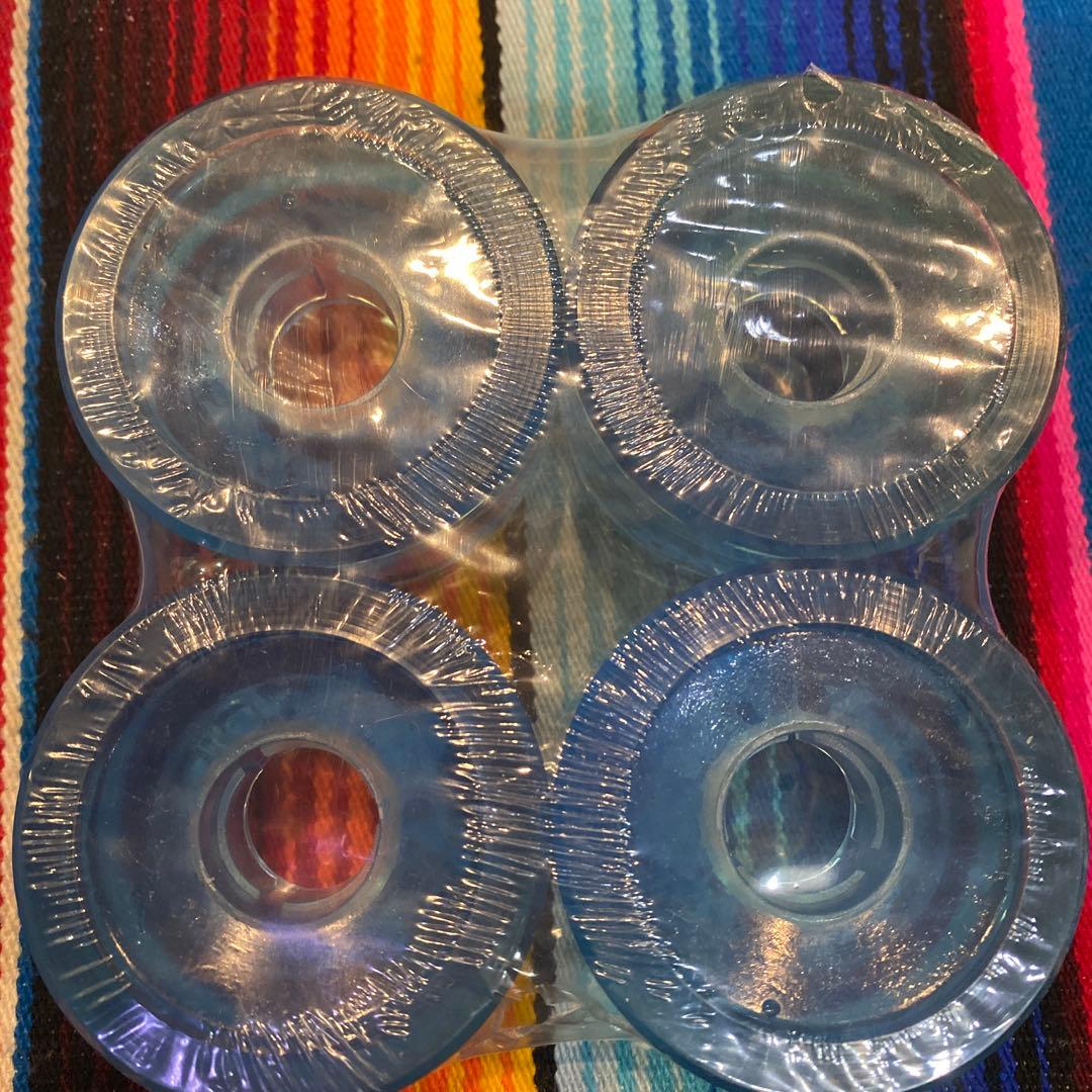 クリアスケートボードホイール 65mm 4個セット