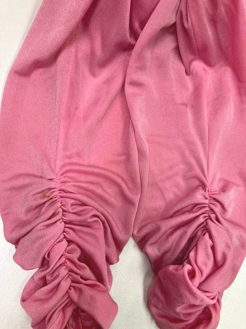 ピンク フラワー装飾 社交ダンスドレス