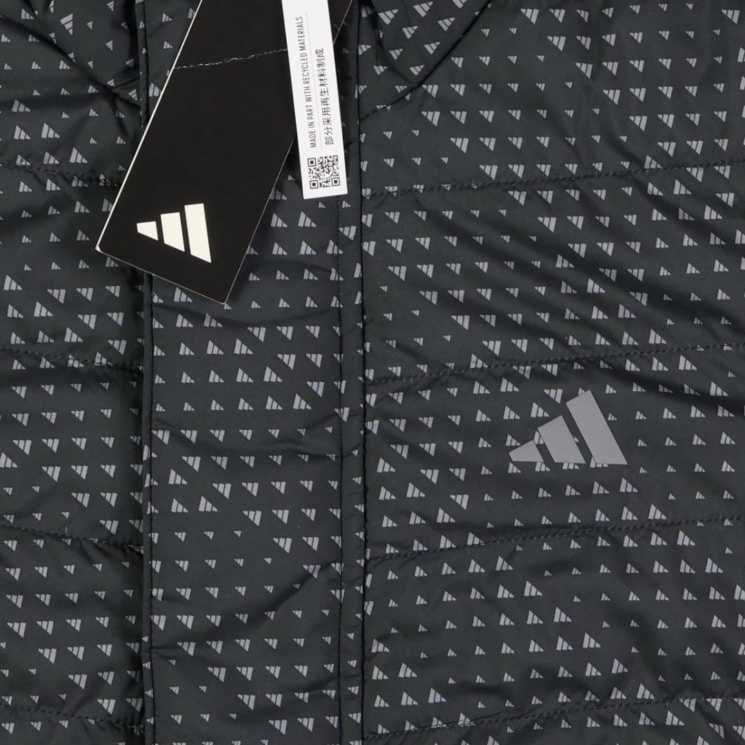 【L】秋冬 定価25,300円 アディダス ゴルフ 保温 中綿 キルトジャケット