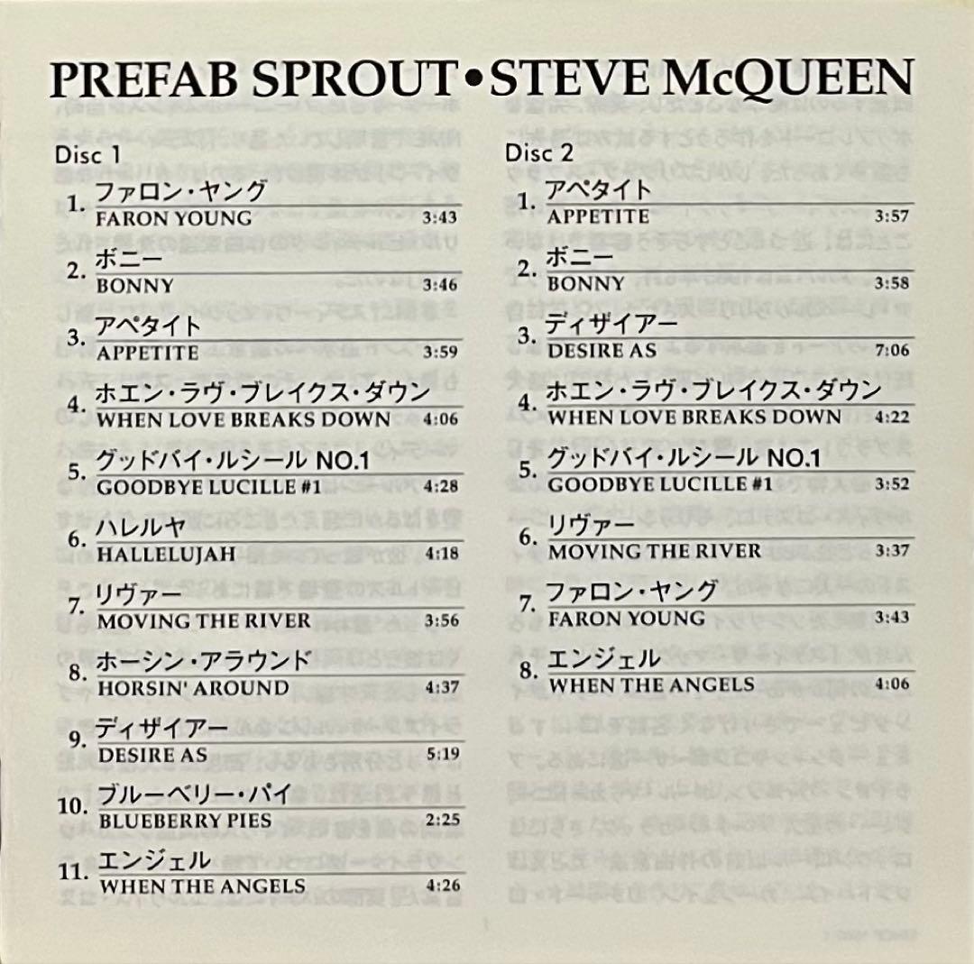 Prefab Sprout Steve McQueen 2CD Ltd. 国内盤