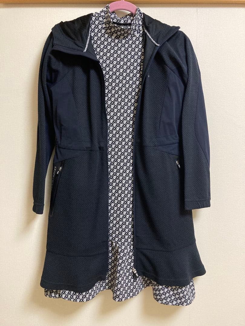 パーリーゲイツ　ドロストフーディーワンピース　パーリーゲイツワンピースジャケット