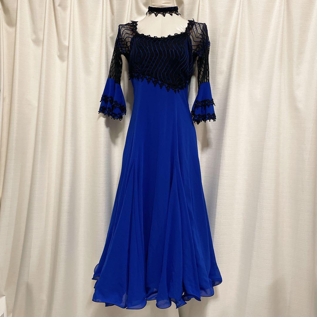 【セキネ】社交ダンスドレス 11号 スタンダードドレス 胸パッド付 補正ワイヤー