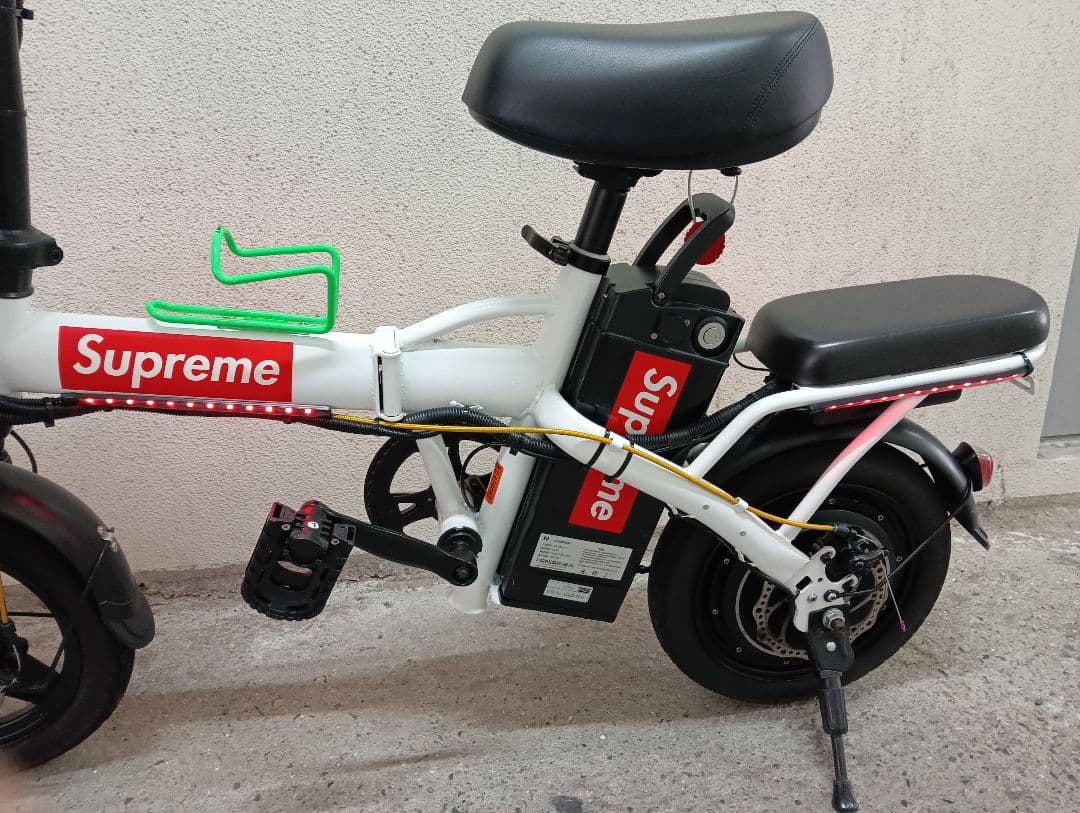 折りたたみ電動アシスト自転車 カスタム LEDリモコン付