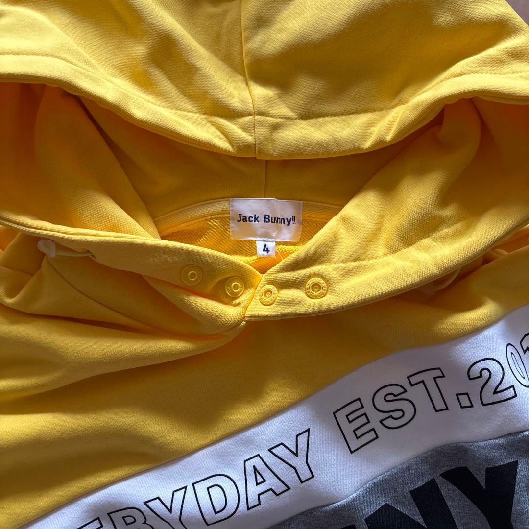 ☆新品☆JACK BUNNY ジャックバニーフード付きトレーナー　春　M