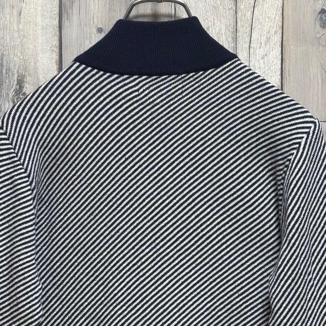 ルコックスポルティフlGOLF ジャケット　ニット　ジップアップ　ストライプ