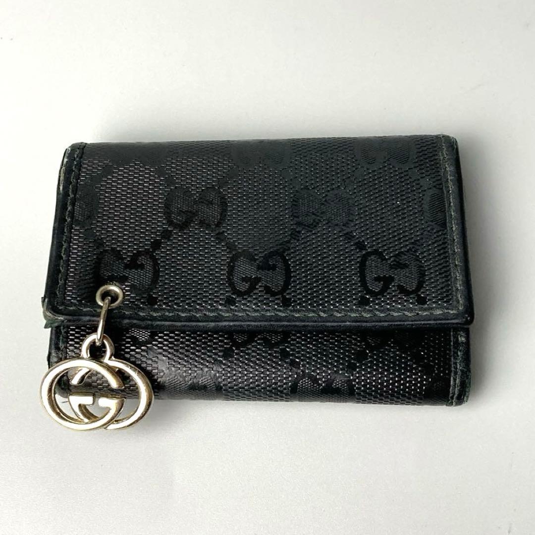 GUCCI グッチ キーケース 6連 GG インプリメ インターロッキング 金具