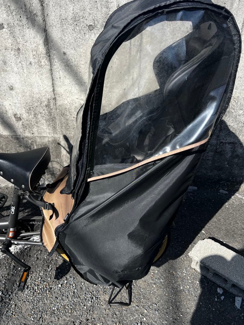 【送料込み】自転車 チャイルドシート 雨よけカバー 変速機付き 美品