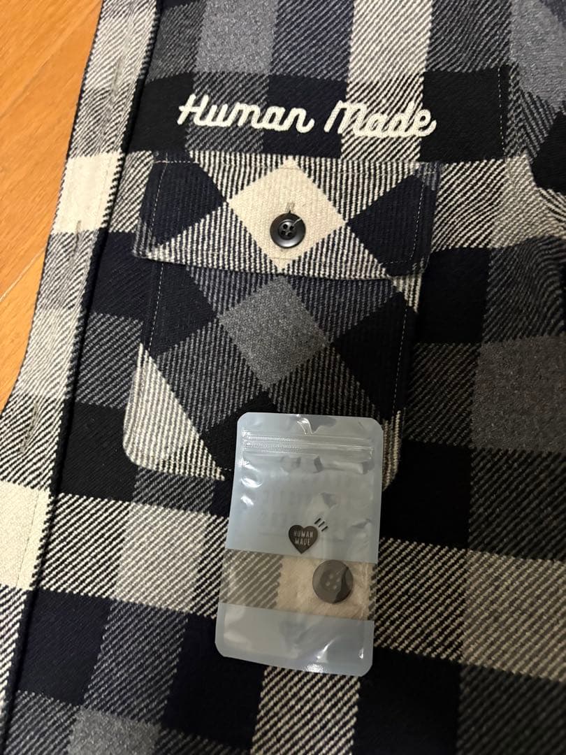 Human Made ヒューマンメイド ウールチェックシャツ　Mサイズ