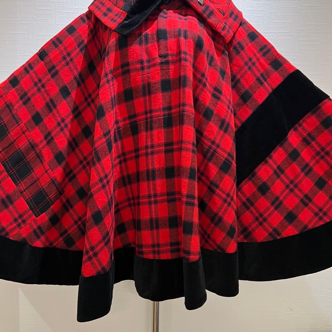 Yohji Yamamoto Femme AW2003 ベロア切替 ポンチョ