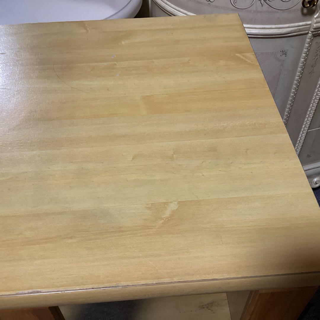 永野家具工業　扉付きキャビネット　3段　食器棚　台所用　レトロ