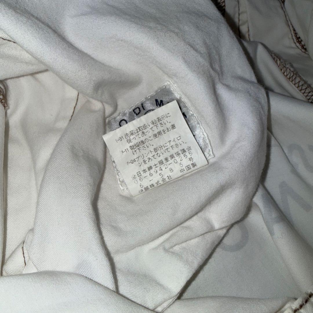 【SINACOVA】マリンパンツ　白　イージーパンツ　ロゴ　シナコバ　リブパンツ