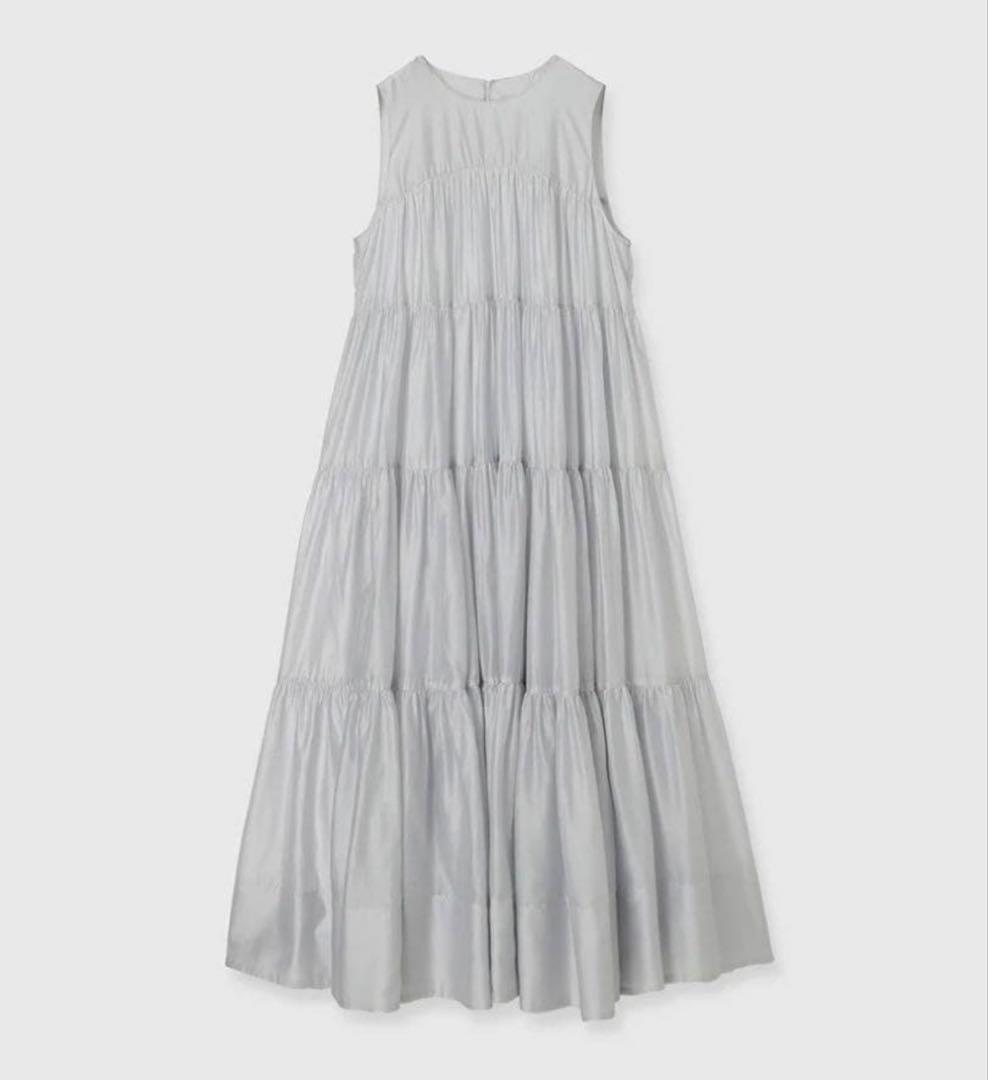 【完売アイテム】anuans / テンセルリッチオーガンティアードワンピース