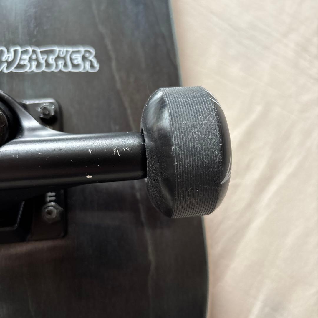 THREEWEATHER スケートボード ブラックデッキ