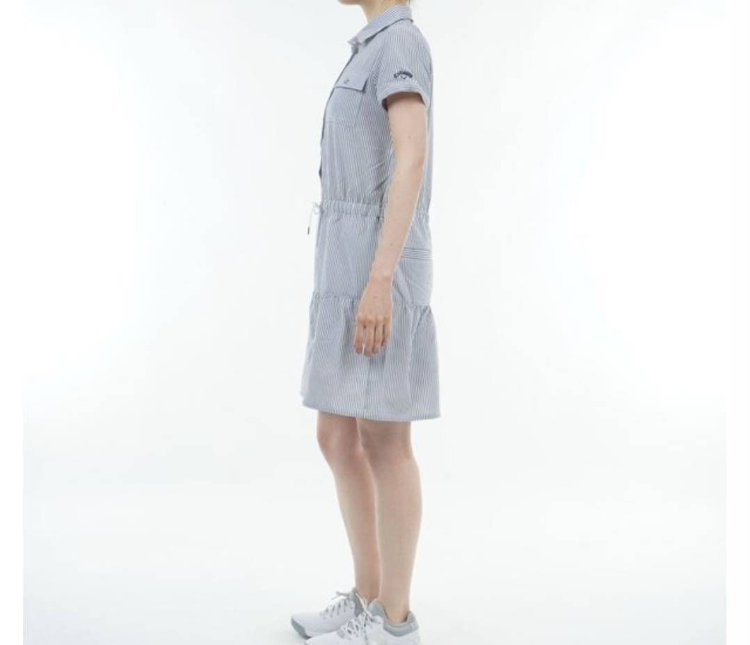 Callaway ストライプ ワンピース L