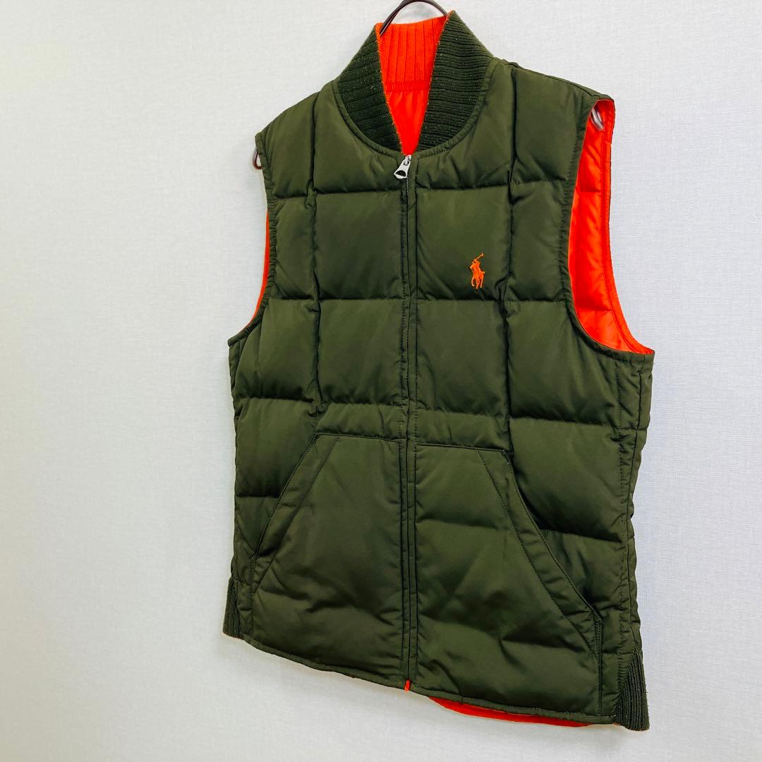 【激レア】ポロラルフローレン ダウンベスト サイズXS　 カーキ