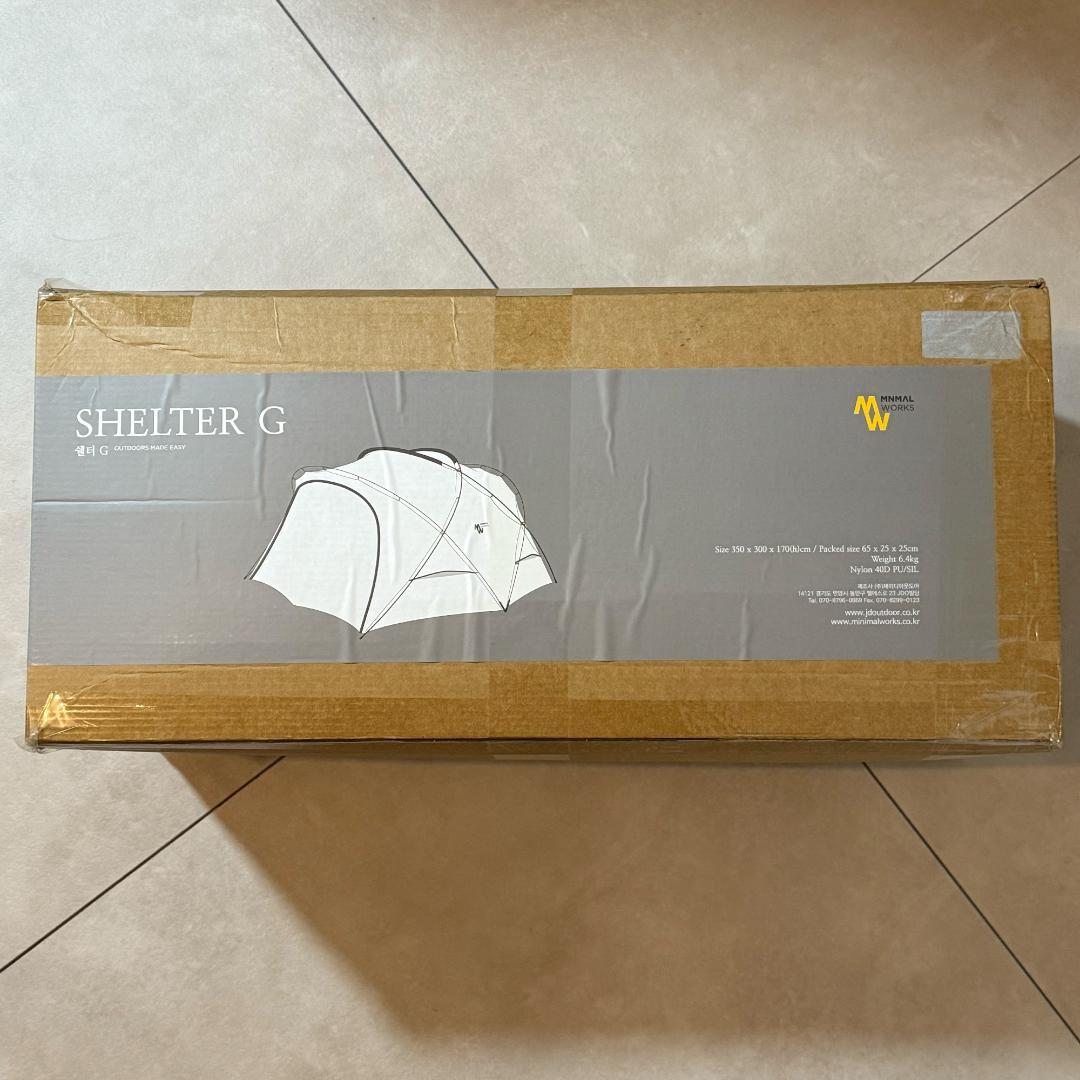 新品未使用　ミニマルワークス　シェルター G チャコール メッシュドア2枚付