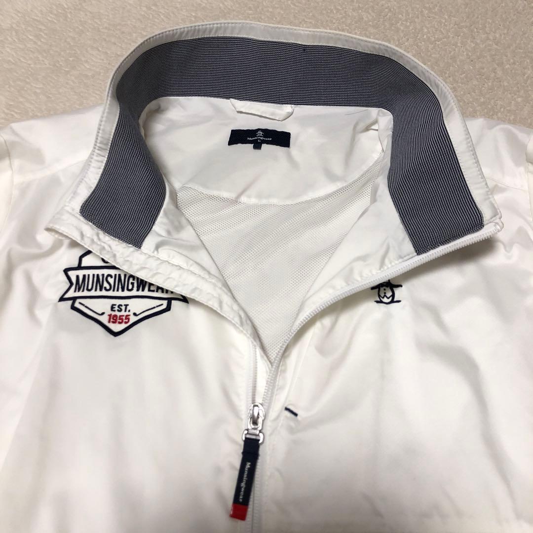 Munsingwear(マンシングウェア) ナイロンブルゾン 白 メンズ L