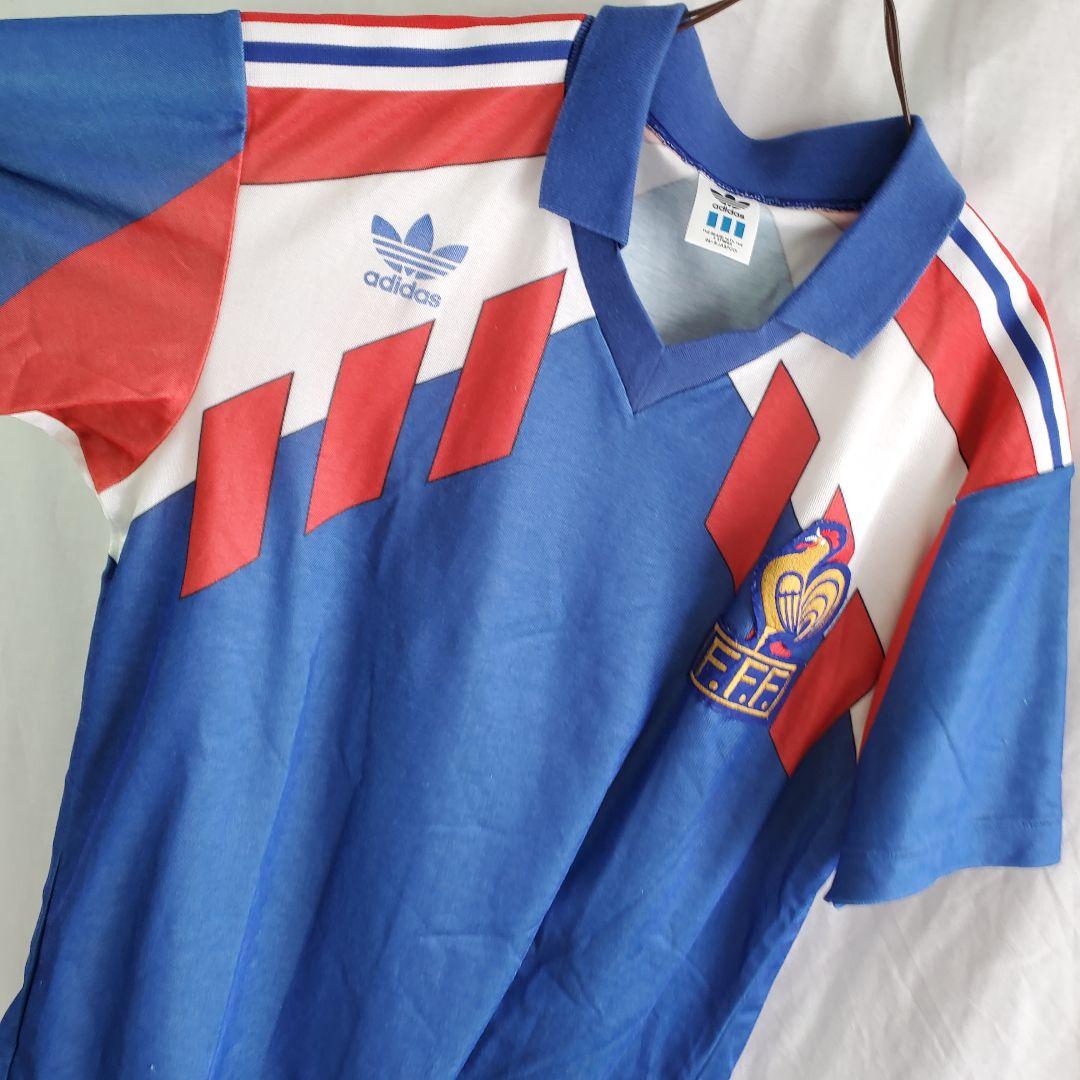 90s アディダス　adidas フランス代表 ウェア青 サッカー ユニフォーム