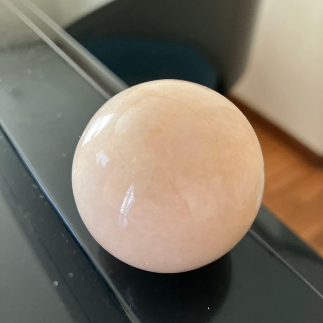 美！モルガナイト　スフィア　天然石置物　E182