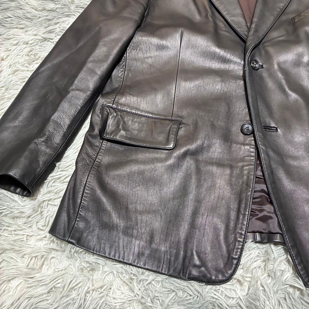 【良品】kojaro LEATHERWEAR 2釦 シングル XXL BLACK