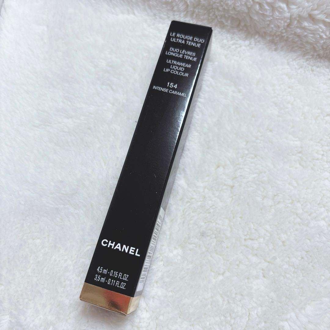 新品♡シャネル ルージュデュオ ウルトラトゥニュ 154 インテンスキャラメル