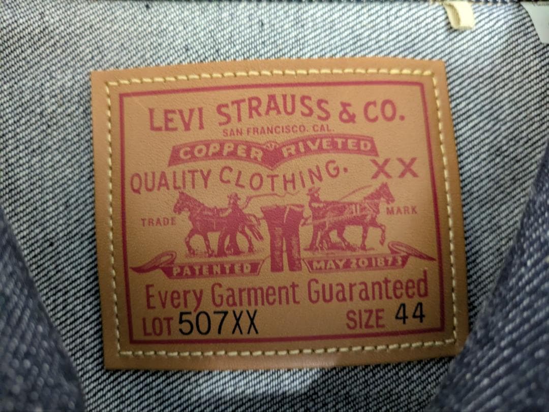 未使用 44 T-BACK 507XX 1953年モデル Levi's LVC