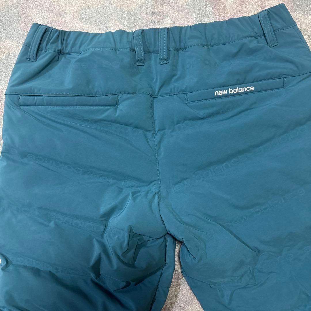 ニューバランス ターコイズブルー中綿ダウンパンツ サイズ6 （新品未使用品）