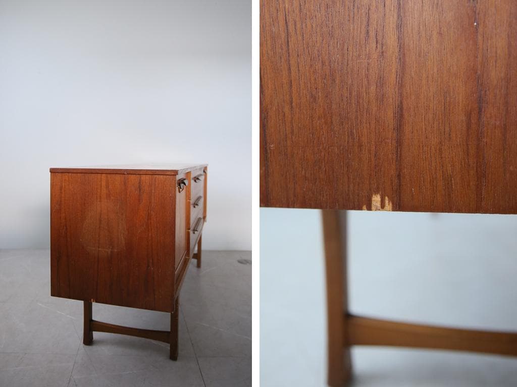 英国アンティークStonehill製サイドボード/木製机テレビ台(92-261)