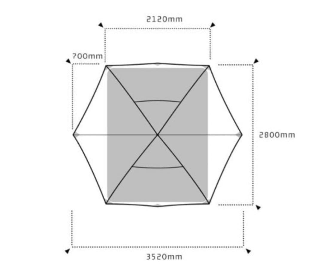 バックカントリー XANADU 4P EXPEDITION 専用グランドシート付