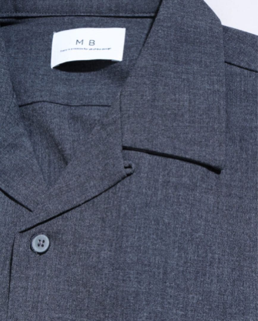 MBオープンカラーシャツ＆スラックスのセットアップコーデ（Mサイズ）メンズ用