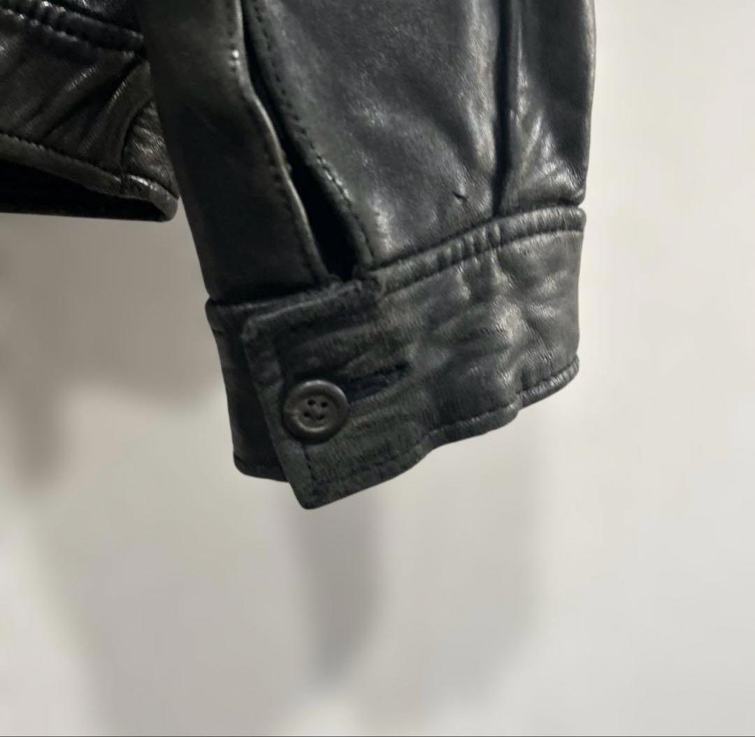 と*人様 90s Polo By Ralph Lauren レザー　スイングトッ