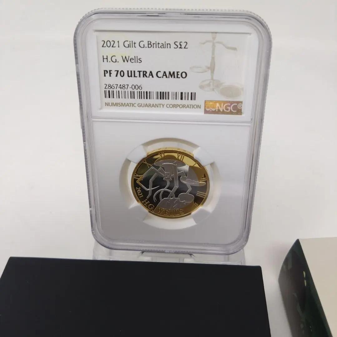 限定3135枚　最高鑑定　NGC PF70 HGウェルズ　2021 　箱説明書
