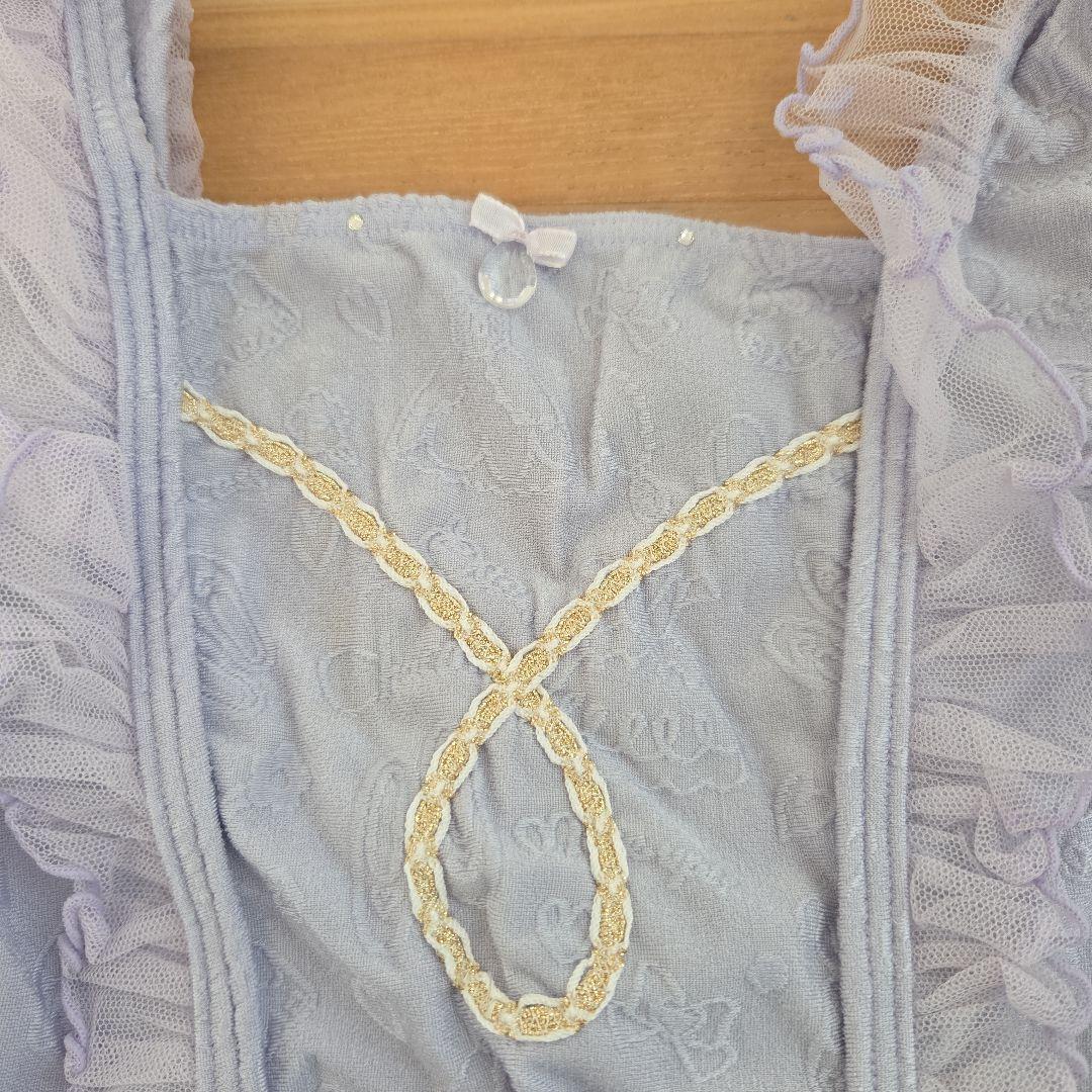 Chacott 薄紫色 フリル 付き レオタード130cm