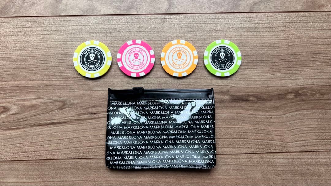 新品未使用　MARK & LONA マーク＆ロナ ゴルフ マーカー セットです。