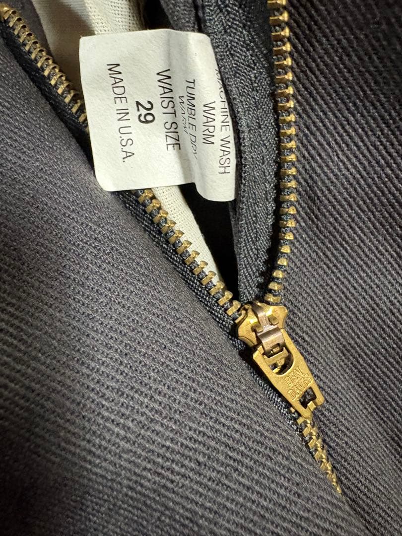 ベンデイビス ワークパンツ29インチ アメリカ製、デッドストック、グレー