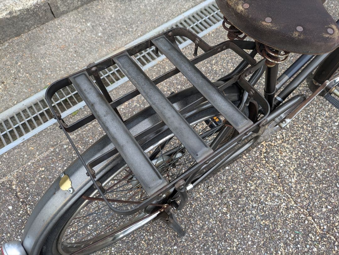ナショナル　実用車　昭和　レトロ　自転車 ロッドブレーキ　ビンテージ