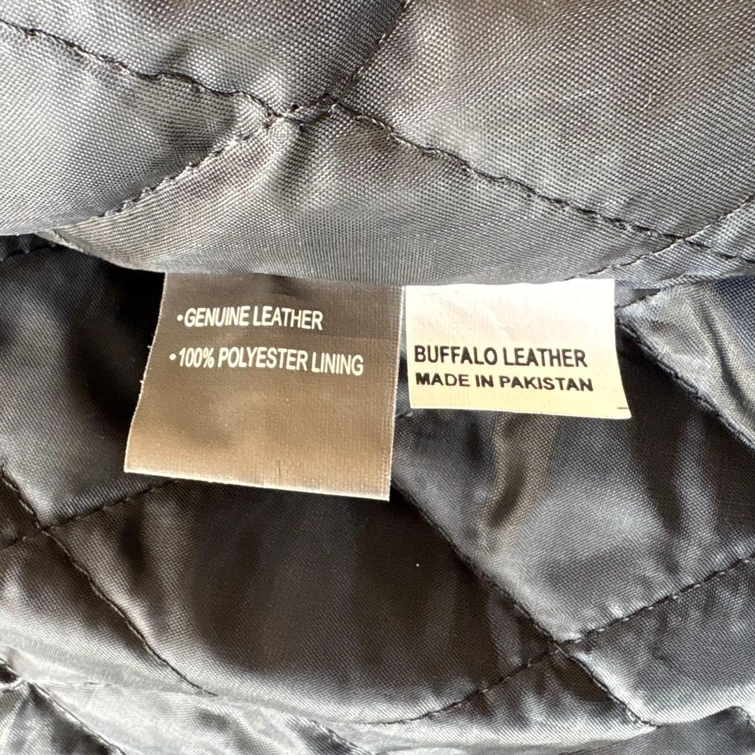 FREEDOM フリーダム バッファローレザー 襟付き シングルライダース 40