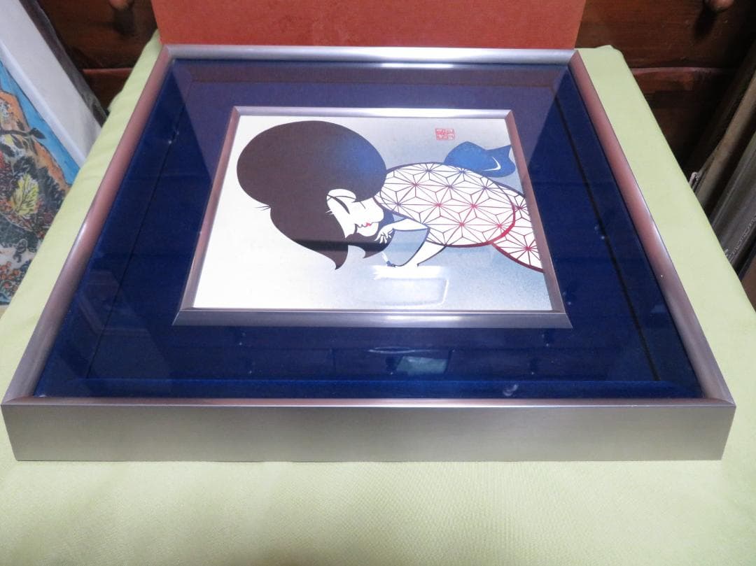 ◆ 宮田雅之　「童女」　日本人初の国連公式認定画家　「刀勢画」　真作保証　◆