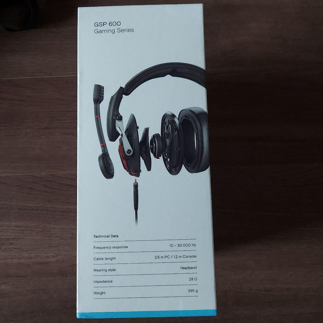 EPOS　GSP600ゲーミングヘッドセット有線密閉型 ブラック/レッドマイク付