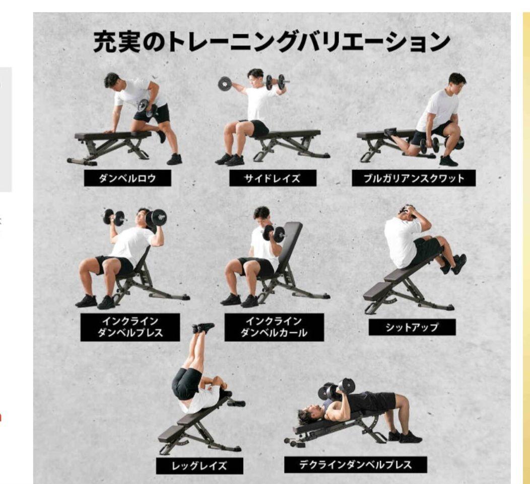 フレックスベル　32kg 2kg刻み インクラインベンチ