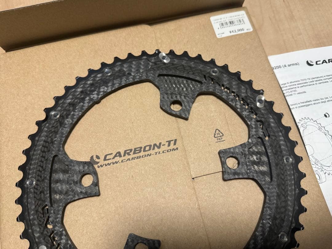 carbon ti チェーンリング　デュラエース9200/9100用54T