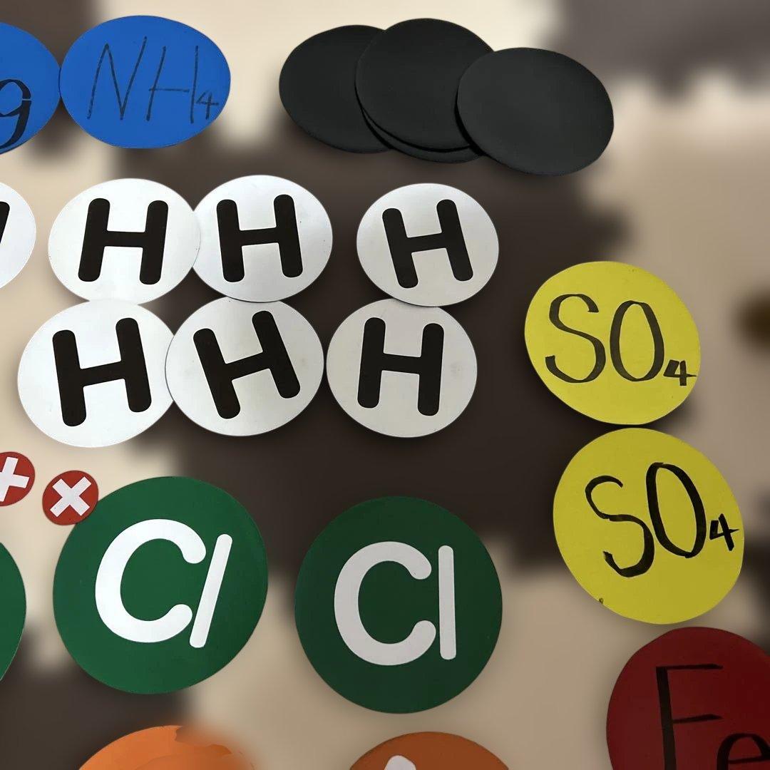 化学記号セット　UCHIDA 黒板ホワイトボード用　マグネット