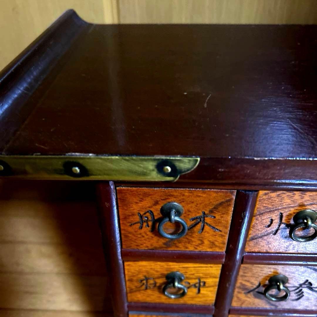 ヴィンテージ 李朝家具 薬箪笥 小引き出し 薬棚 抽斗 収納箱 レトロ