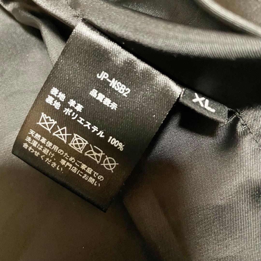 JTPLEATHER ブラック ダブルライダースジャケット　ラムレザー　本革